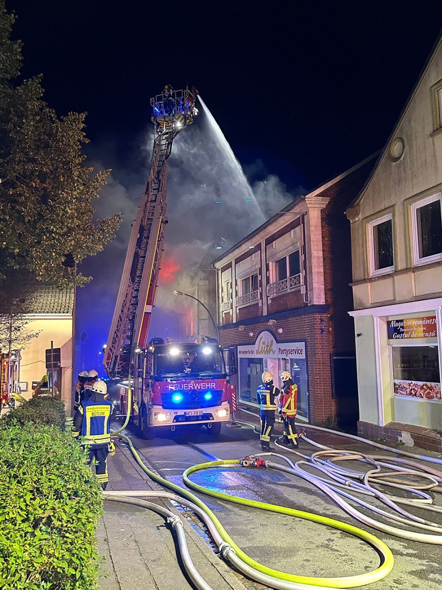Brand in Wesselburen